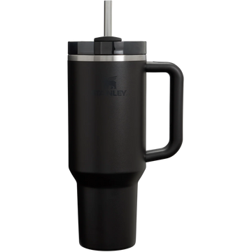 STANLEY Quencher H2.0 Tumbler with Handle and Straw 40 oz | Flowstate 3-Position Lid | Cup Holder Compatible for Travel | Insulated Stainless Steel Cup | BPA-Free | Black 2.0