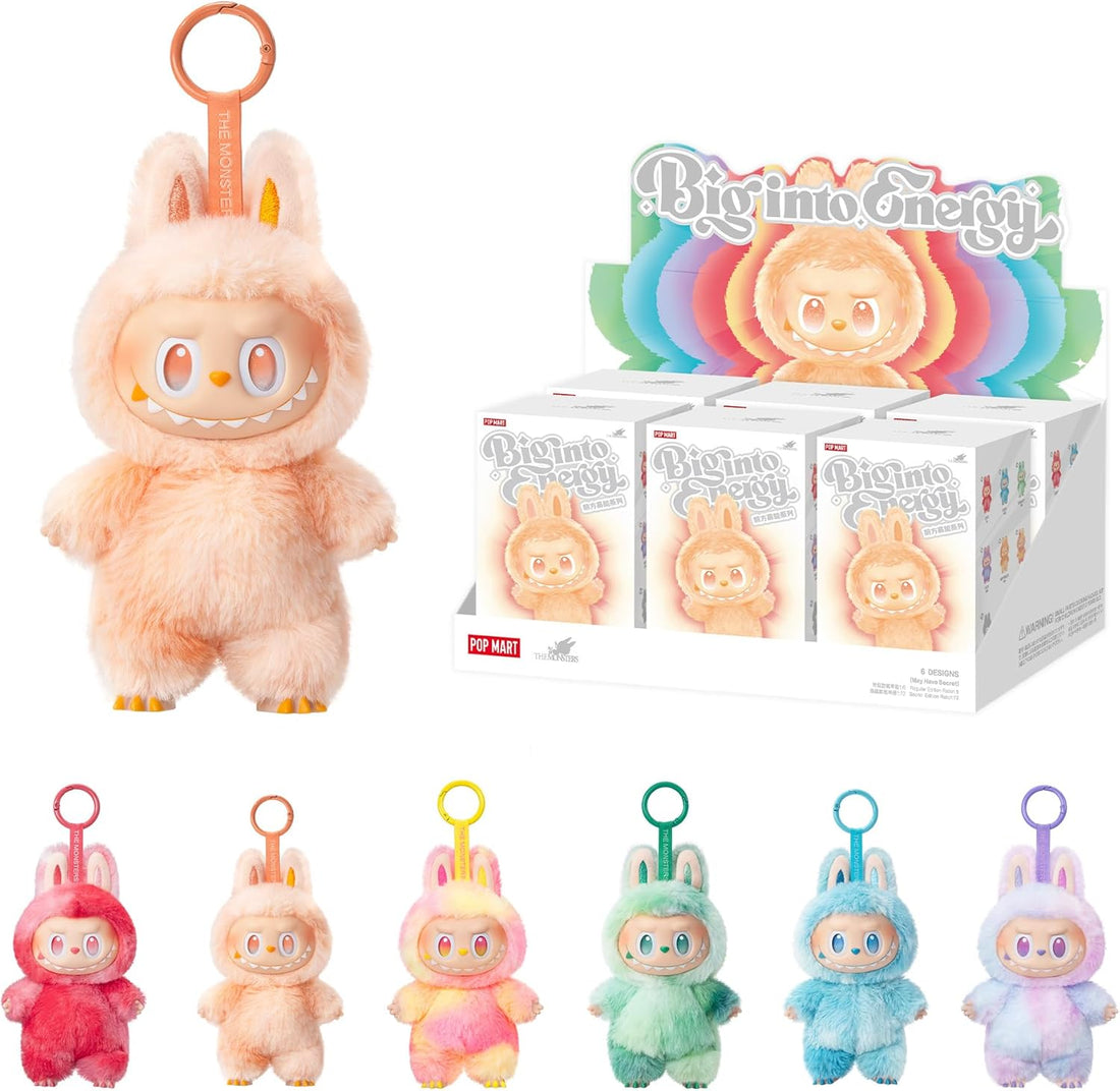 The Monsters Big into Energy Series-Vinyl Plush Pendant Blind Box, 6PCs Blind Box Figures, Random Design Action Figures Collectible Toys Home Decorations, Whole Set