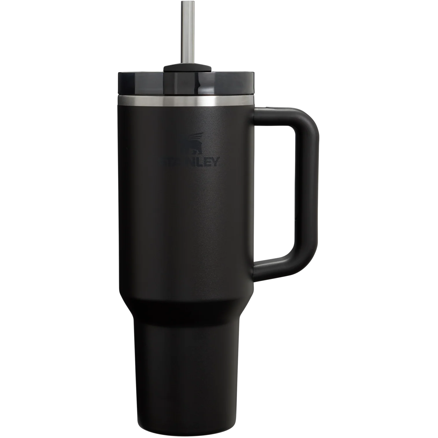 STANLEY Quencher H2.0 Tumbler with Handle and Straw 40 oz | Flowstate 3-Position Lid | Cup Holder Compatible for Travel | Insulated Stainless Steel Cup | BPA-Free | Black 2.0