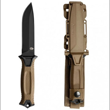Gerber Strongarm Fixed Blade Knife Plain Edge - Coyote Brown